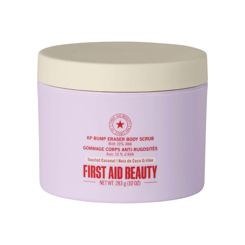 First Aid Beauty KP Bump Eraser Body Scrub with 10% AHA - Exfoliant for Keratosis Pilaris