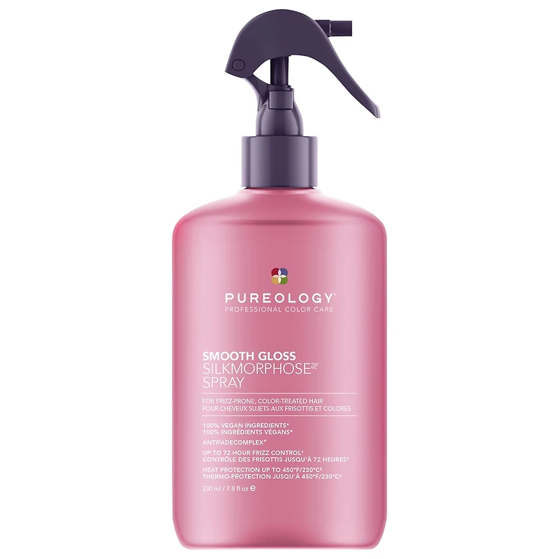 Pureology Smooth Gloss Hair Treatment Spray for Frizz Control & Hair Shine 7.8 oz/230 ml