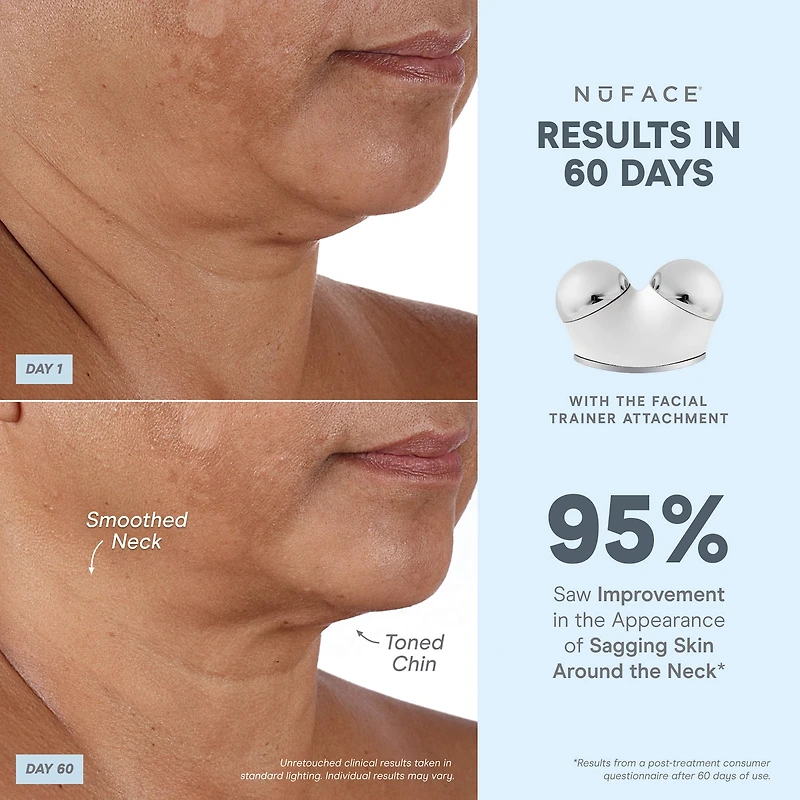 Trousse de départ avec appareil de tonification pour le visage à microcourant TRINITY+