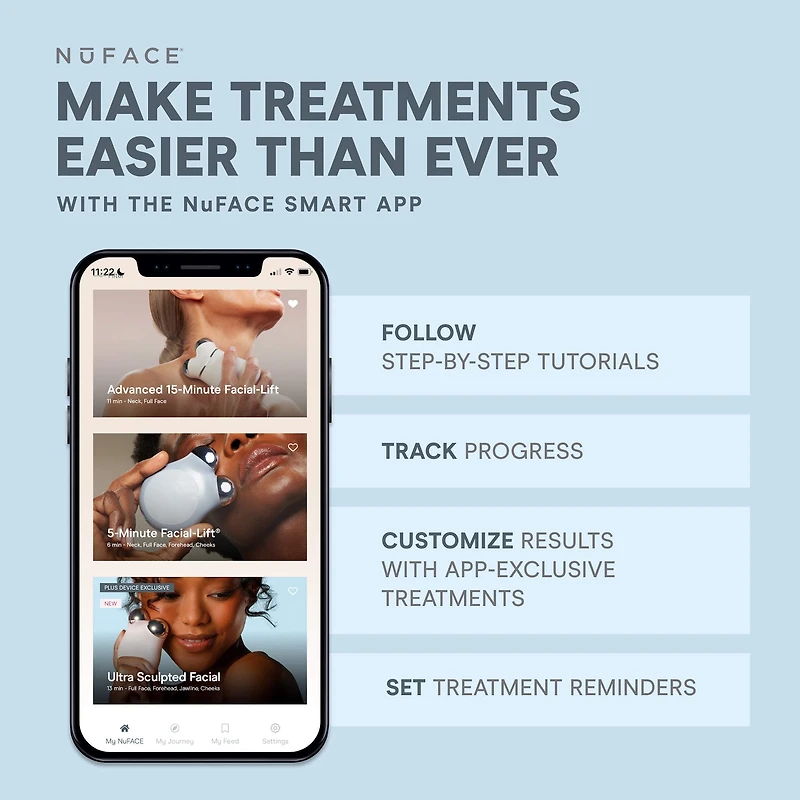 Trousse de départ avec appareil de tonification pour le visage à microcourant TRINITY+