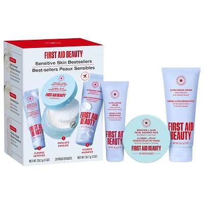 First Aid Beauty Sensitive Skin Bestsellers - Skincare Routine Travel Set