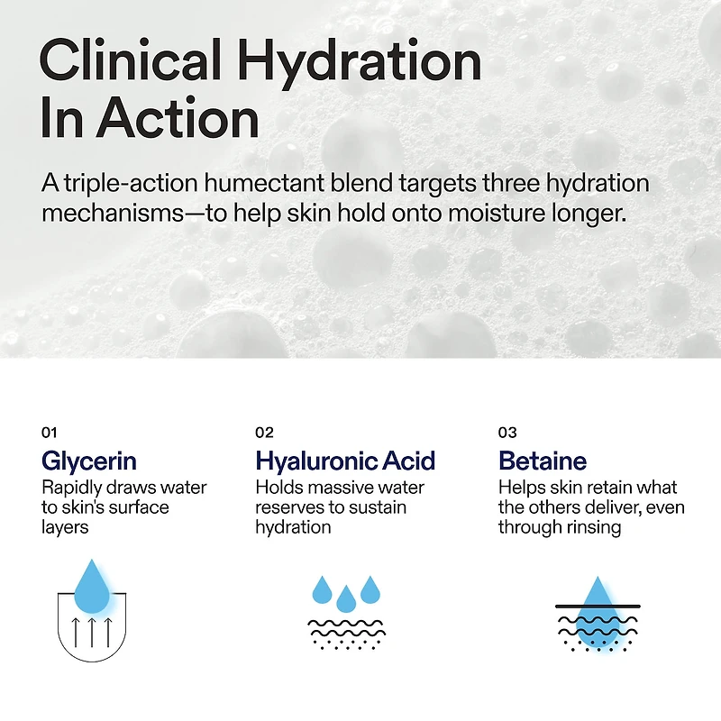 Nettoyant hydratant à l’huile moussante Barrier+