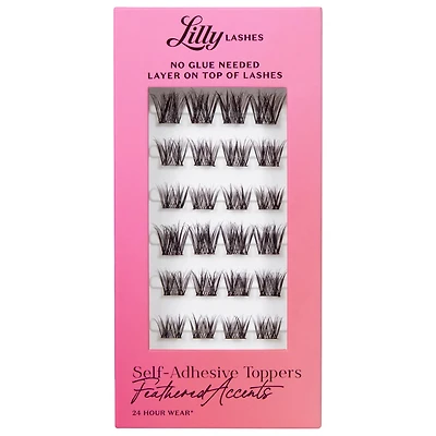 Lilly Lashes Self-Adhesive Lash Toppers Feathered Accents