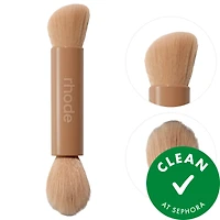 rhode Pocket Brush Double-Ended Makeup Brush 0/0