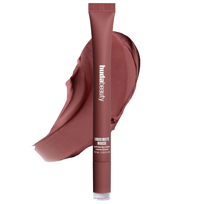 HUDA BEAUTY Liquid Matte Mousse Soft Blur Lip Cream 0.25 oz/7.5 ml