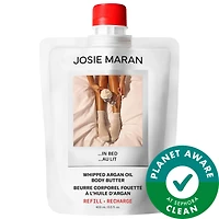 JOSIE MARAN...In Bed (Whipped Vanilla Milk + Cashmere Musk) - Whipped Argan Oil Refilllable Body Butter Jar mL