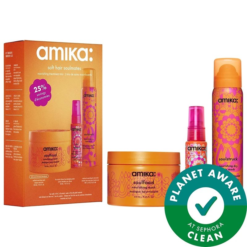 amika Soft Hair Soulmates Nourishing Treatment Trio