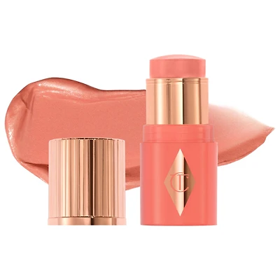 Charlotte Tilbury Mini Unreal Lip + Cheek Glow Blush Stick with Hyaluronic Acid 0.1 oz/3 g