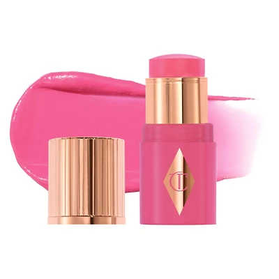 Charlotte Tilbury Mini Unreal Lip + Cheek Glow Blush Stick with Hyaluronic Acid 0.1 oz/3 g