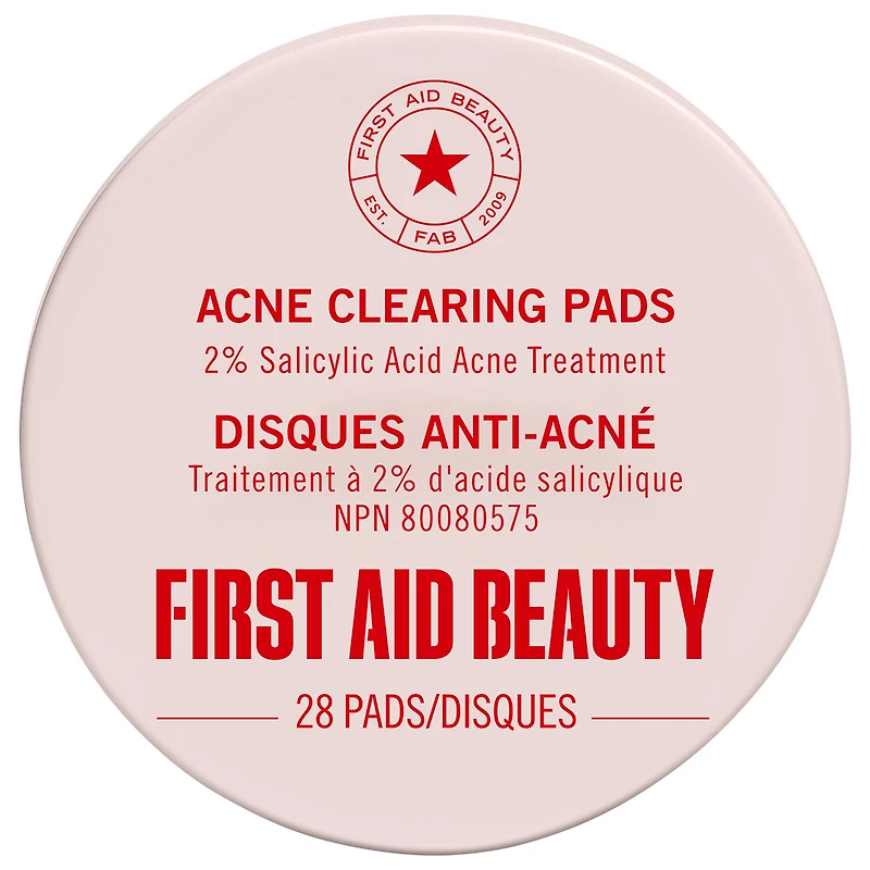 First Aid Beauty Acne Clearing Pads - 2% Salicylic Acid Treatment
