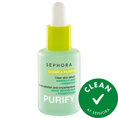 SEPHORA COLLECTION CLEAR & PURIFY - Clear Skin Serum with Mandelic Acid + Prebiotics 1.01 oz/30 mL