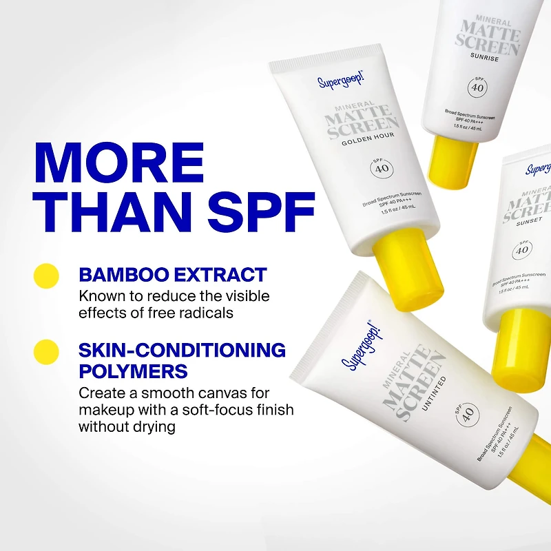 100% Mineral Mattescreen Sunscreen SPF 40
