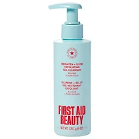 First Aid Beauty Brighten + Glow Gentle Exfoliating Gel Cleanser with Jojoba Pearls 6 oz/170.1 g