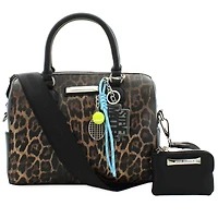 Steve Madden Leopard-Print BDELL Satchel