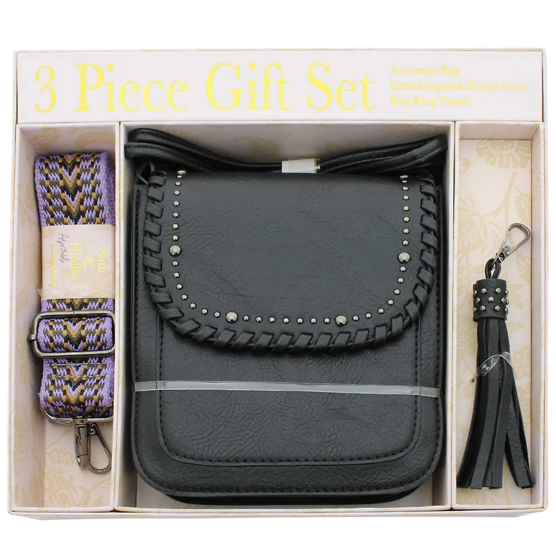 Sam & Hadley Studded Crossbody 3-Piece Gift Set