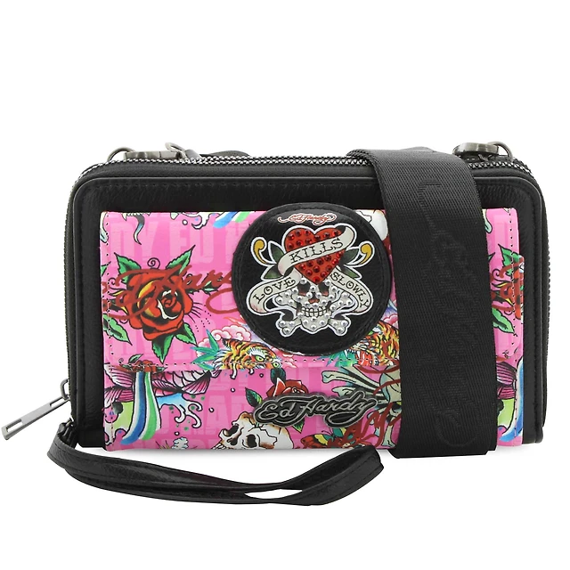 Ed Hardy Mina Wallet-On-A-String