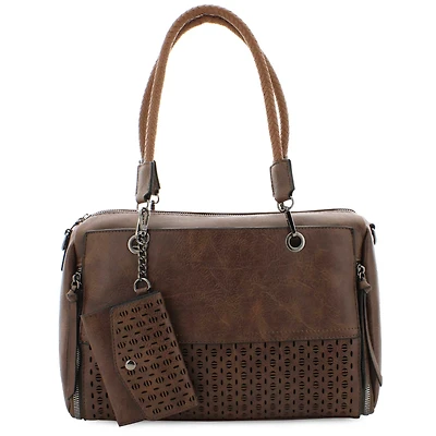 Sam & Hadley Perforated Satchel