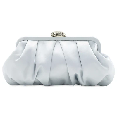 d'margeaux Pleated Satin Clutch
