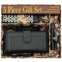 Sam & Hadley Boxed Studded Wallet-On-A-String Set