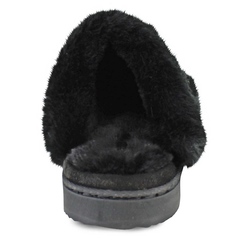 Women's Nine West Furry Clog With Memory Foam