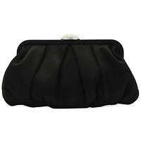 d'margeaux Pleated Satin Clutch