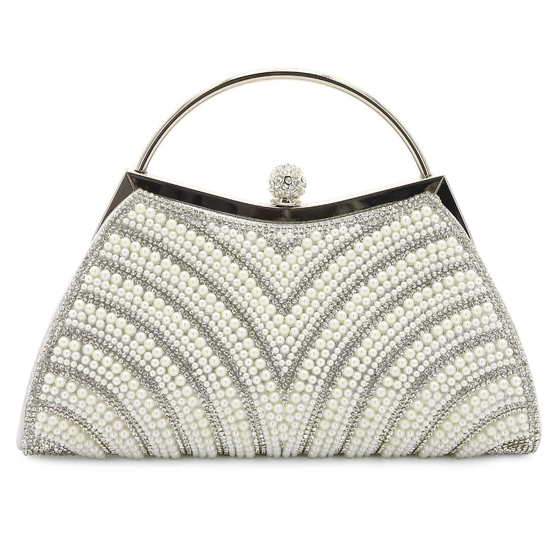 d'margeaux Faux-Pearl Bag