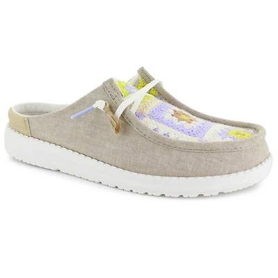 HEYDUDE Wendy Slip Cottage Crochet