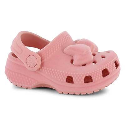 Crocs Littles Classic Velvet Bow Clog-T