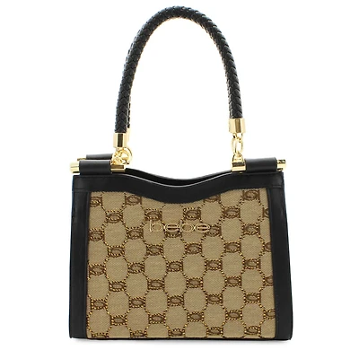 bebe Agathe Jacquard Crystal Mini Satchel