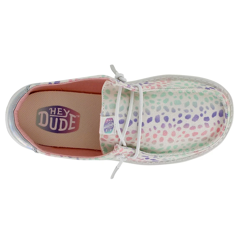 HEYDUDE Wendy Youth Iridescent Leopard