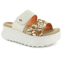 HEYDUDE Delray Slide Animal Shimmer