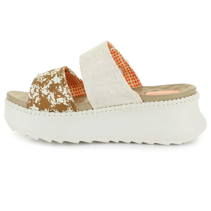 HEYDUDE Delray Slide Animal Shimmer