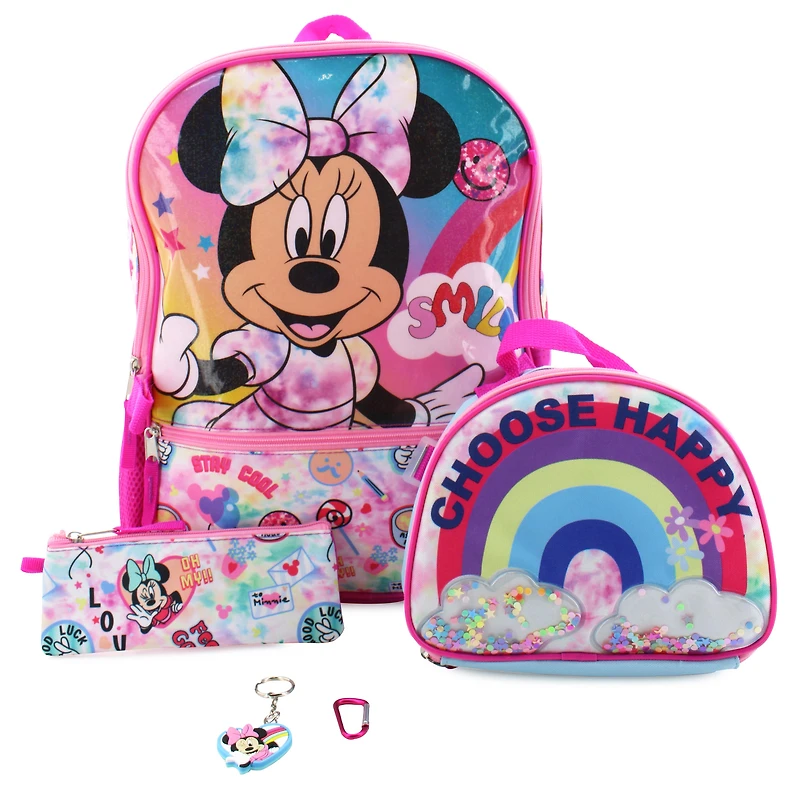 Disney Minnie Mouse 5-Piece Backpack Set
