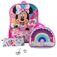 Disney Minnie Mouse 5-Piece Backpack Set