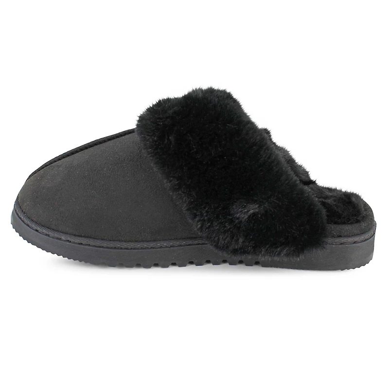 Women's Nine West Furry Clog With Memory Foam