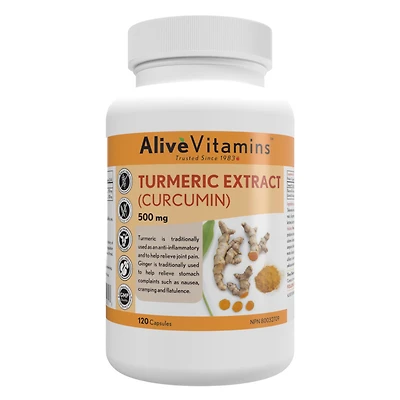 Turmeric Extract (Curcumin) - 500 mg