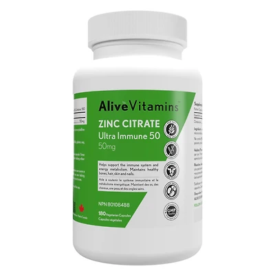 Zinc Citrate Ultra Immune 50 - 50mg