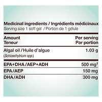 NutraVege Omega-3 Plant - 500mg EPA+DHA