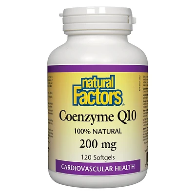 Natural Factors Coenzyme Q10 200mg 120 Softgels - 200mg