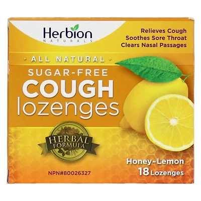 Herbion Cough Lozenges – Honey-Lemon, Sugar-Free
