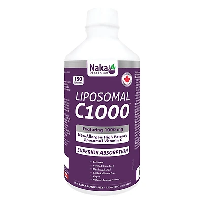 Naka Liposomal C1000 Extra Bonus Size - 1000mg
