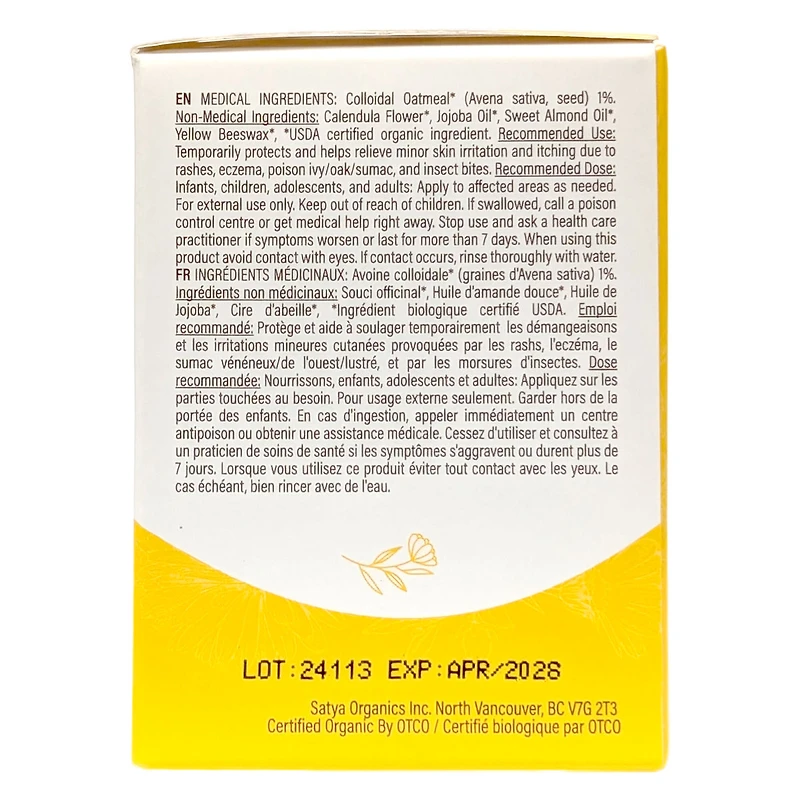 Satya Organic Eczema Relief Balm