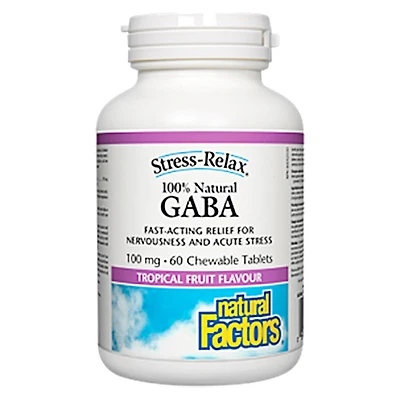 Stress-Relax®, 100% Natural GABA - 100 mg
