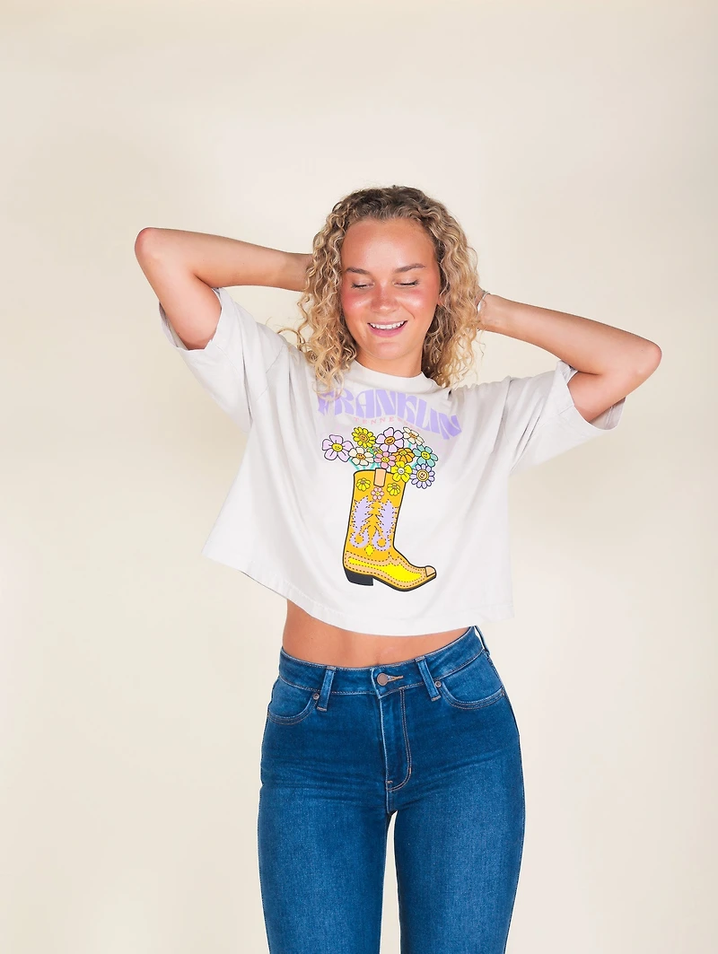 Franklin Bootiful Oversize Crop Tee