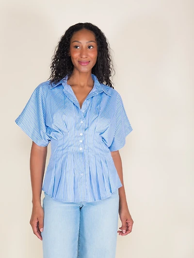 Ingrid Striped Button Up