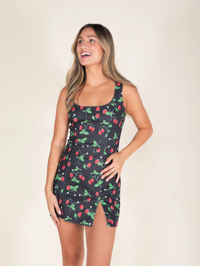 Megan Strawberry Mini Dress