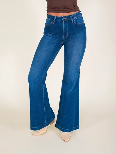 Try Your Luck Flare Jeans
