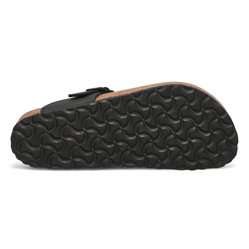Women's GIZEH black patent thong sandals
