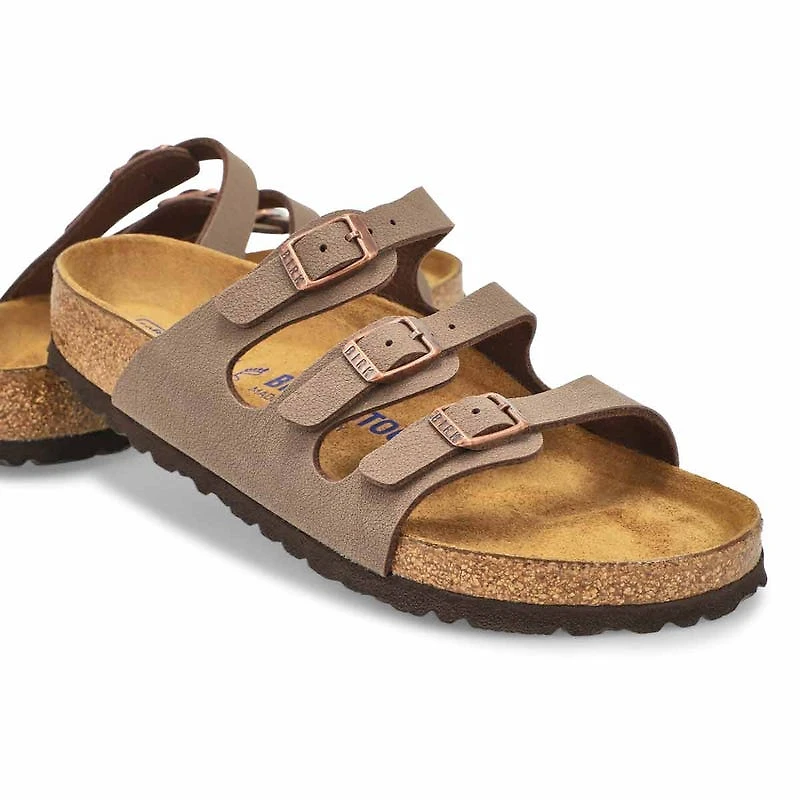 Women's Florida Soft Birko-Flor 3-Strap Sandal - B