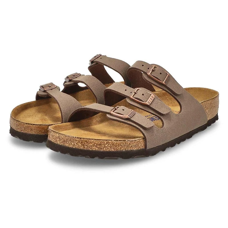 Women's Florida Soft Birko-Flor 3-Strap Sandal - B